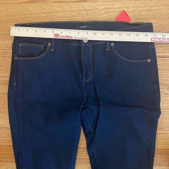 Forever 21 Jeans Women’s US 31 Blue Denim Skinny Ankle Dark Wash Pant New - Picture 6 of 7